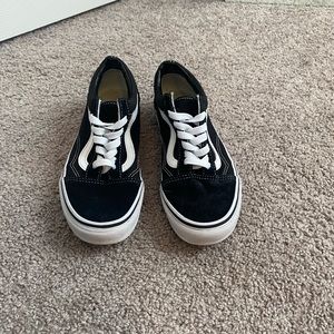 Black and white Vans